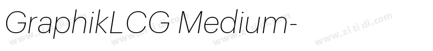 GraphikLCG Medium字体转换